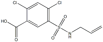 2,4-dichloro-5-(prop-2-en-1-ylsulfamoyl)benzoic acid Structure