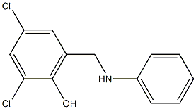 2,4-dichloro-6-[(phenylamino)methyl]phenol 结构式