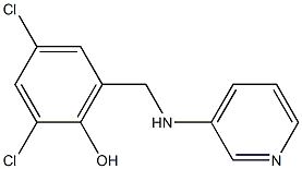 2,4-dichloro-6-[(pyridin-3-ylamino)methyl]phenol Structure