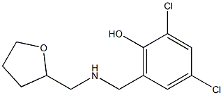 2,4-dichloro-6-{[(oxolan-2-ylmethyl)amino]methyl}phenol Structure