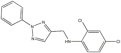 2,4-dichloro-N-[(2-phenyl-2H-1,2,3-triazol-4-yl)methyl]aniline 化学構造式