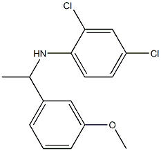 2,4-dichloro-N-[1-(3-methoxyphenyl)ethyl]aniline 化学構造式