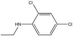 2,4-ジクロロ-N-エチルアニリン 化学構造式