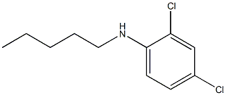 2,4-dichloro-N-pentylaniline 化学構造式