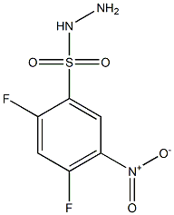 2,4-difluoro-5-nitrobenzene-1-sulfonohydrazide,,结构式