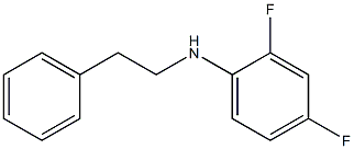 2,4-difluoro-N-(2-phenylethyl)aniline 化学構造式