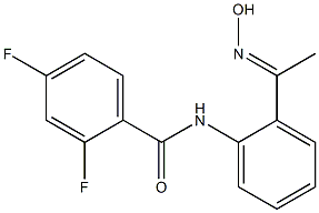 2,4-difluoro-N-{2-[(1E)-N-hydroxyethanimidoyl]phenyl}benzamide