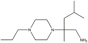 2,4-dimethyl-2-(4-propylpiperazin-1-yl)pentan-1-amine 结构式