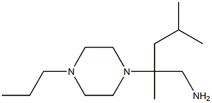 2,4-dimethyl-2-(4-propylpiperazin-1-yl)pentan-1-amine,,结构式