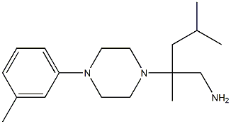 2,4-dimethyl-2-[4-(3-methylphenyl)piperazin-1-yl]pentan-1-amine Structure