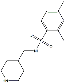 2,4-dimethyl-N-(piperidin-4-ylmethyl)benzene-1-sulfonamide Struktur