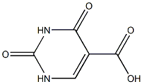 2,4-dioxo-1,2,3,4-tetrahydropyrimidine-5-carboxylic acid 化学構造式