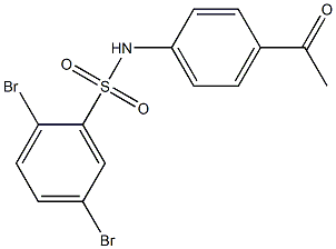 2,5-dibromo-N-(4-acetylphenyl)benzene-1-sulfonamide