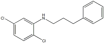 2,5-dichloro-N-(3-phenylpropyl)aniline,,结构式