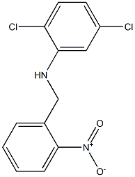 2,5-dichloro-N-[(2-nitrophenyl)methyl]aniline,,结构式