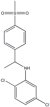 2,5-dichloro-N-[1-(4-methanesulfonylphenyl)ethyl]aniline Structure