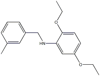 2,5-diethoxy-N-[(3-methylphenyl)methyl]aniline