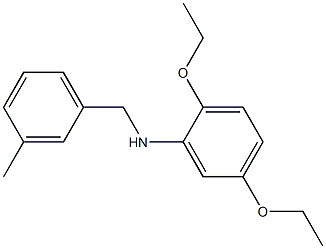  2,5-diethoxy-N-[(3-methylphenyl)methyl]aniline