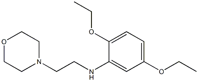 2,5-diethoxy-N-[2-(morpholin-4-yl)ethyl]aniline Struktur