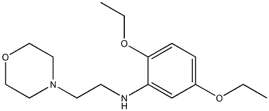 2,5-diethoxy-N-[2-(morpholin-4-yl)ethyl]aniline 化学構造式