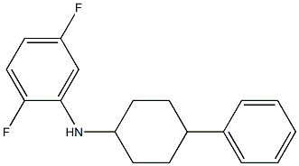 2,5-difluoro-N-(4-phenylcyclohexyl)aniline 化学構造式
