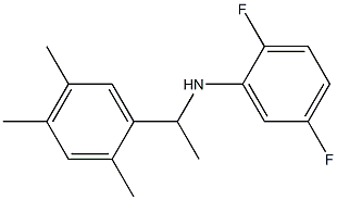 2,5-difluoro-N-[1-(2,4,5-trimethylphenyl)ethyl]aniline Structure