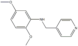 2,5-dimethoxy-N-(pyridin-4-ylmethyl)aniline Struktur