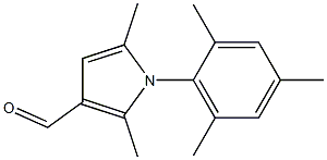 2,5-dimethyl-1-(2,4,6-trimethylphenyl)-1H-pyrrole-3-carbaldehyde 结构式