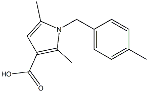 2,5-dimethyl-1-[(4-methylphenyl)methyl]-1H-pyrrole-3-carboxylic acid Structure