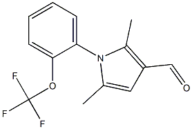 2,5-dimethyl-1-[2-(trifluoromethoxy)phenyl]-1H-pyrrole-3-carbaldehyde Structure