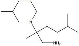 2,5-dimethyl-2-(3-methylpiperidin-1-yl)hexan-1-amine|