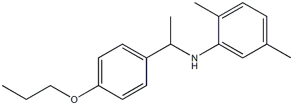 2,5-dimethyl-N-[1-(4-propoxyphenyl)ethyl]aniline