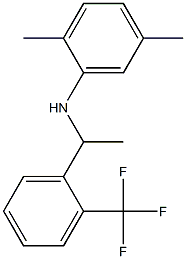 2,5-dimethyl-N-{1-[2-(trifluoromethyl)phenyl]ethyl}aniline Structure