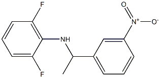 2,6-difluoro-N-[1-(3-nitrophenyl)ethyl]aniline Structure