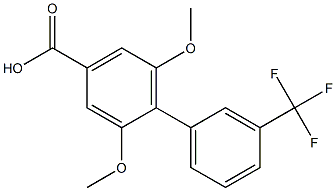 2,6-dimethoxy-3'-(trifluoromethyl)-1,1'-biphenyl-4-carboxylic acid Structure