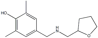 2,6-dimethyl-4-{[(oxolan-2-ylmethyl)amino]methyl}phenol 化学構造式