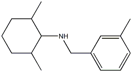2,6-dimethyl-N-[(3-methylphenyl)methyl]cyclohexan-1-amine 结构式