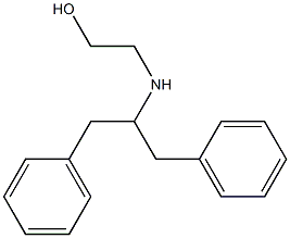 2-[(1,3-diphenylpropan-2-yl)amino]ethan-1-ol 化学構造式