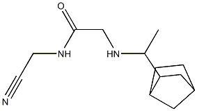 2-[(1-{bicyclo[2.2.1]heptan-2-yl}ethyl)amino]-N-(cyanomethyl)acetamide 结构式