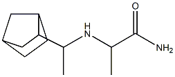 2-[(1-{bicyclo[2.2.1]heptan-2-yl}ethyl)amino]propanamide Struktur