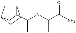 2-[(1-{bicyclo[2.2.1]heptan-2-yl}ethyl)amino]propanamide Structure