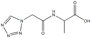 2-[(1H-tetrazol-1-ylacetyl)amino]propanoic acid 结构式