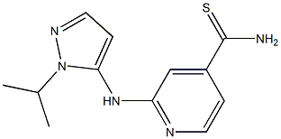 2-[(1-isopropyl-1H-pyrazol-5-yl)amino]pyridine-4-carbothioamide Structure