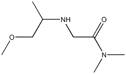 2-[(1-methoxypropan-2-yl)amino]-N,N-dimethylacetamide 化学構造式