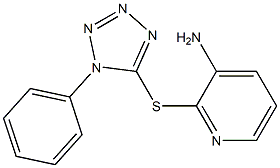 2-[(1-phenyl-1H-1,2,3,4-tetrazol-5-yl)sulfanyl]pyridin-3-amine Struktur