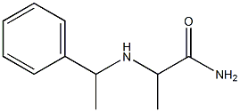 2-[(1-phenylethyl)amino]propanamide Structure