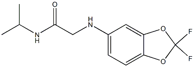 2-[(2,2-difluoro-2H-1,3-benzodioxol-5-yl)amino]-N-(propan-2-yl)acetamide