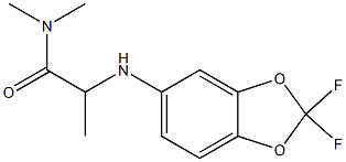 2-[(2,2-difluoro-2H-1,3-benzodioxol-5-yl)amino]-N,N-dimethylpropanamide|