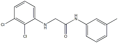 2-[(2,3-dichlorophenyl)amino]-N-(3-methylphenyl)acetamide,,结构式