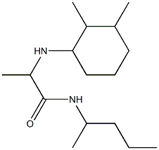 2-[(2,3-dimethylcyclohexyl)amino]-N-(pentan-2-yl)propanamide 结构式